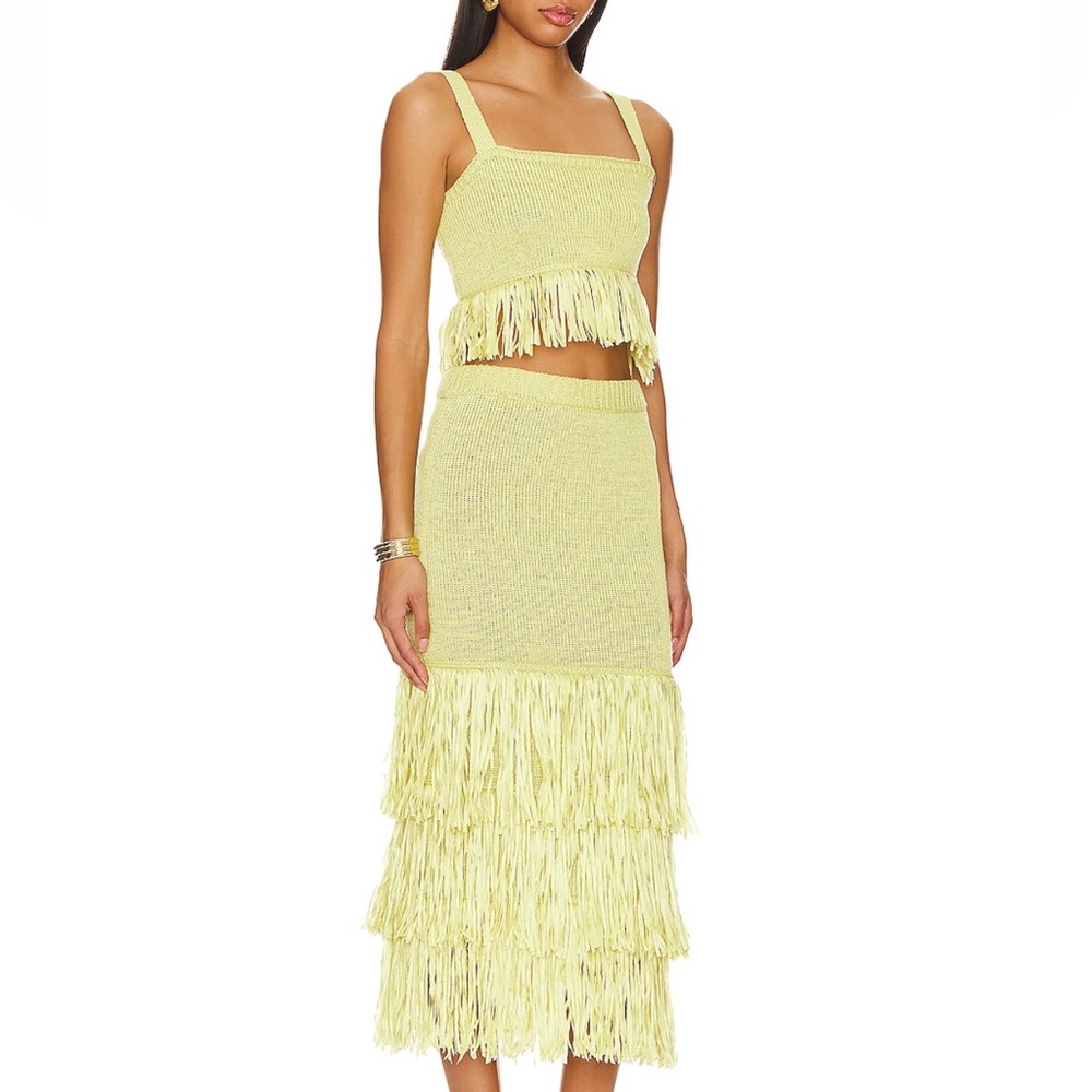 Saylor Shanda Set in Chartreuse